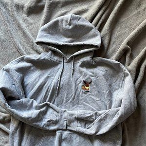 Unisex Grey Eevee Embroidered Hoodie